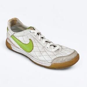 Nike Rare Pelada Ronaldinho Brazil‎ 2009 Green Indoor Soccer Shoes Mens 7 Y2K